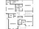 Second floor plan featuring five bedrooms, two bathrooms, and walk in closets at 5623 Meadowstone Walk, Kennesaw, GA 30152