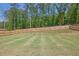 Expansive backyard with privacy fence and mature trees, offering a serene outdoor space at 707 Ralph Still Rd, Dacula, GA 30019