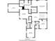 Detailed second-floor plan featuring the primary bedroom, bathroom, and additional bedrooms at 610 Valley Green Trce, Marietta, GA 30068