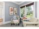 Cozy sitting area with two chairs, natural light, and artwork at 610 Valley Green Trce, Marietta, GA 30068