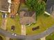 Aerial view of a well-maintained home with a lush green lawn at 120 Clifford Ct, Canton, GA 30115