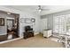 Versatile room featuring a desk area, storage, and space to convert to bedroom at 3005 Howell Mill Rd, Atlanta, GA 30327