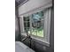 Bathroom window overlooking the lush green yard at 3075 Nuthatch Nw Ct, Kennesaw, GA 30144