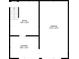 Detailed floor plan showcasing the layout of the room, laundry, and garage spaces, ideal for understanding the home's structure at 3075 Nuthatch Nw Ct, Kennesaw, GA 30144
