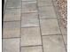 Close-up view of the outdoor patio with large stone pavers at 3075 Nuthatch Nw Ct, Kennesaw, GA 30144