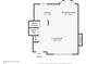 First floor layout featuring a kitchen, breakfast nook, living room, stairs, closet, and entry at 2246 Hightrail Ct, Lithonia, GA 30058