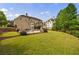 Aerial view of the property showcasing the backyard, pool, and spacious lawn at 510 Belada Blvd, Atlanta, GA 30342