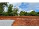New home construction site with foundation work underway on a sunny day at 498 Charleston Pl, Villa Rica, GA 30180