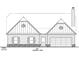 Exterior elevation blueprint of the new construction showcasing a modern two-story home design at 498 Charleston Pl, Villa Rica, GA 30180