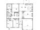 Detailed floor plan displaying the layout of the new construction home with owner's suite, kitchen, and bedrooms at 498 Charleston Pl, Villa Rica, GA 30180