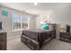 Bedroom with a large window that provides natural light and wood furniture at 113 Glenmore Ln, Mcdonough, GA 30253