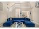 Bright living room with fireplace, high ceilings, and billiard room view at 113 Glenmore Ln, Mcdonough, GA 30253