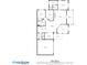 This is the floor plan for a 1680 square foot home with garage, screened porch, and welcoming porch at 803 Brookhavenrun Cir, Duluth, GA 30097