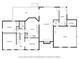 Detailed floor plan illustrating the layout of the home including kitchen, bedrooms and garage at 1257 Independence Way, Marietta, GA 30062
