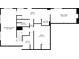 A detailed floor plan showcasing the layout of the first floor, including a recreation room and wet bar at 650 Hunterhill Ct, Roswell, GA 30075