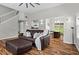 Spacious living room with hardwood floors and a view of the dining room and kitchen at 1923 Hamby Place Nw Dr, Acworth, GA 30102