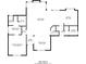 Detailed floor plan showcasing the layout of the home, including room dimensions and locations at 6416 Vicksburg Nw Ct, Acworth, GA 30101