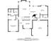 Detailed floorplan showcasing the layout of the first floor with labeled rooms and dimensions at 6416 Vicksburg Nw Ct, Acworth, GA 30101