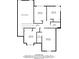 Second floorplan featuring multiple bedrooms, a bath, hall, and walk-in closet layout with labeled dimensions at 6416 Vicksburg Nw Ct, Acworth, GA 30101