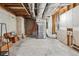Unfinished basement showing ductwork, furnace, and electrical panel ready for customization at 3851 Glenhurst Se Dr, Smyrna, GA 30080
