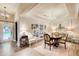 Elegant dining room with a chandelier, stylish furniture, and a view to the entry at 51 Norton Ave, Acworth, GA 30101