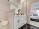 Contemporary bathroom with a double vanity, walk-in shower, and modern fixtures at 1932 Appian Aly, Kennesaw, GA 30144