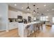 Modern kitchen with stainless steel appliances and island with seating at 1932 Appian Aly, Kennesaw, GA 30144