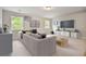 Spacious living room with large windows, plush seating, and modern decor at 3755 Valleyway Rd, Cumming, GA 30040