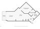 Layout showing a large primary bedroom, closet and bath, plus balcony, living room, kitchen and foyer at 400 W Peachtree Nw St # 2614, Atlanta, GA 30308