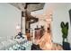 Inviting living room adjacent to kitchen with wood flooring and a modern design at 400 W Peachtree Nw St # 2614, Atlanta, GA 30308