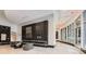 Modern lobby with elegant architectural details, including a sleek fireplace and comfortable seating at 400 W Peachtree Nw St # 2614, Atlanta, GA 30308