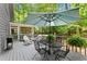 Outdoor deck with patio seating and a grill, perfect for entertaining and enjoying nature at 4295 Parish Trce, Marietta, GA 30066