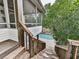 View from the deck to the pool at 215 Haleys Ct, Woodstock, GA 30188