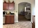 Open kitchen with stainless steel appliances and a view of the living area at 6074 Locklear Way, Douglasville, GA 30134