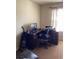 Office space featuring an office desk with dark brown cabinets at 6074 Locklear Way, Douglasville, GA 30134
