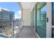 Relaxing balcony with glass railing and great views of the Georgia Tech campus at 1100 Howell Mill Nw Rd # 505, Atlanta, GA 30318