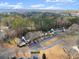 Overhead view of townhomes featuring ample parking, and green space at 4418 Chowning Way, Dunwoody, GA 30338