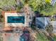 Aerial view of the community pool and tennis courts at 4418 Chowning Way, Dunwoody, GA 30338
