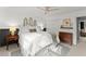 Bright main bedroom with a ceiling fan, closet and decor headboards at 4418 Chowning Way, Dunwoody, GA 30338