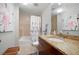 Bathroom with granite countertops, shower/tub combo, and modern fixtures at 3300 Windy Ridge Se Pkwy # 1212, Atlanta, GA 30339