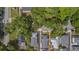 Birds eye view of the residential area featuring tidy streetscapes, manicured trees, and neatly arranged houses in the neighborhood at 676 Juneberry Se Ln, Atlanta, GA 30316