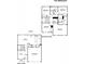 Detailed floor plan layout of The Belhaven home, showing room dimensions and layout at 8219 Coldstream Dr, Fairburn, GA 30213