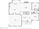 First floorplan showing kitchen, living room, and garage dimensions in a well-designed layout at 4605 Heathcliff Way, Cumming, GA 30041
