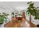 Spacious dining room features hardwood floors, large windows, and elegant lighting at 3772 Evans Rd, Atlanta, GA 30340