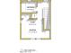 Upstairs floor plan features a bedroom with closet space, bathroom, and easy access to stairs at 971 Peeples Sw St, Atlanta, GA 30310