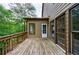 Outdoor wooden deck with natural view, perfect for enjoying serene scenery and relaxing in the fresh air at 1523 Fallen Leaf Dr, Marietta, GA 30064