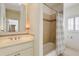Bathroom with a vanity and shower/tub combination at 1575 Spalding Dr, Sandy Springs, GA 30350