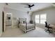 Bedroom with a light grey color scheme and adjacent bathroom at 1575 Spalding Dr, Sandy Springs, GA 30350