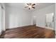 Bright bedroom featuring hardwood floors with an adjoining closet and bathroom at 384 Ralph Mcgill Ne Blvd # 318, Atlanta, GA 30312