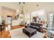 Spacious living room featuring hardwood floors and staircase to the second floor at 595 Mcgarity Dr, Mcdonough, GA 30252